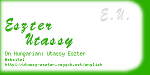 eszter utassy business card